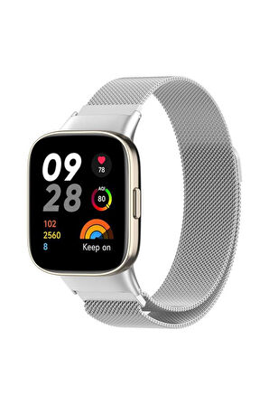 Xiaomi Redmi Watch 3 Active (Düz Watch 3 Değildir) Kordon Milano Loop Metal Kordon