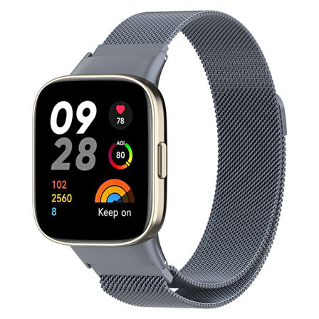 Xiaomi Redmi Watch 3 Active (Düz Watch 3 Değildir) Kordon Milano Loop Metal Kordon