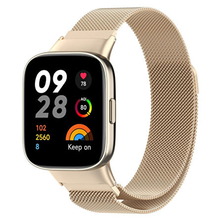 Xiaomi Redmi Watch 3 Active (Düz Watch 3 Değildir) Kordon Milano Loop Metal Kordon