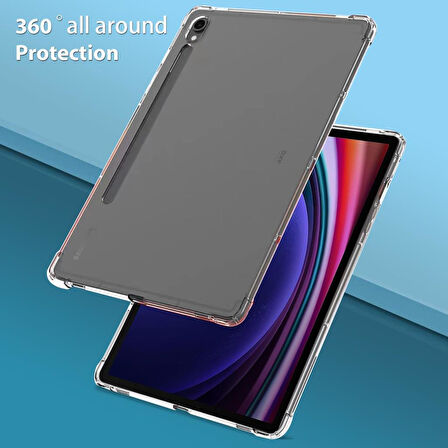 Samsung Galaxy Tab S9 X710 S9 FE X510 Kılıf Darbelere Dayanıklı Şeffaf Kapak X716 X718 X516