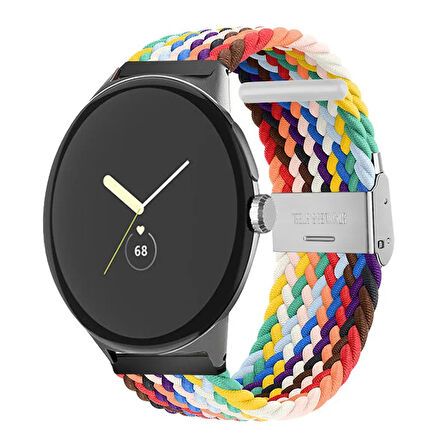 Huawei Watch GT4 GT5 41mm GT5 Pro 42mm Üniversal Akıllı Saat 18mm Kordon Metal Klipsli Flexi Örgü