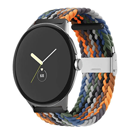 Amazfit GTS Bip Lite S Samsung Haylou Solar Huawei 20mm Kordon Metal Klipsli Flexi Örgü