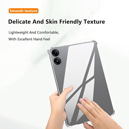Xiaomi Redmi Pad Pro / Poco Pad 12.1inç 2024 Kılıf Darbelere Dayanıklı Şeffaf Kapak