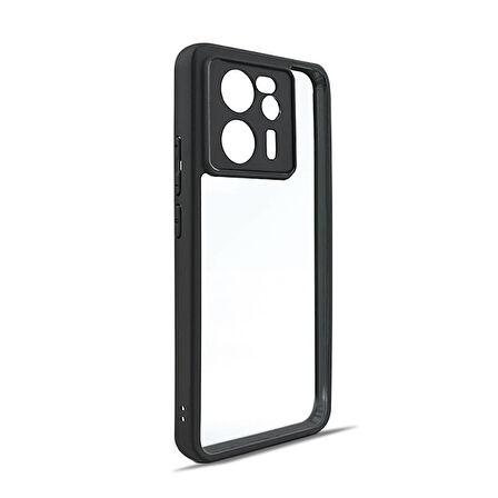 Xiaomi Mi 13T Pro Kılıf NEWRoll Çerçeveli Şeffaf Kapak