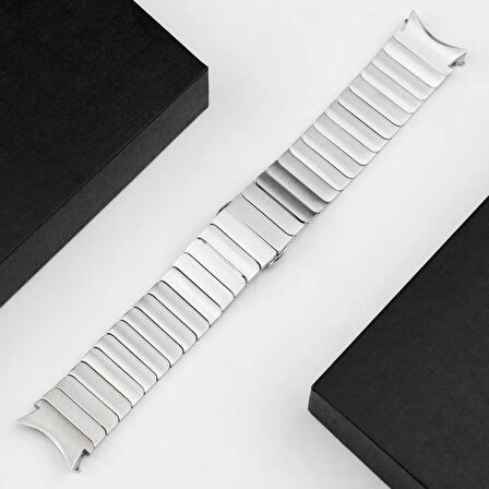 Samsung Galaxy Watch 4 5 6 7 FE 40 40 44 Classic 42 43 46 47 mm Kordon Baklalı Metal Kordon