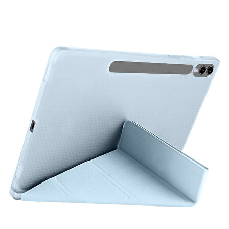 Samsung Galaxy Tab S9 Plus X810 X816 X818 Kılıf Kalem Bölmeli Trifolding Case