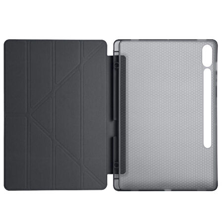 Samsung Galaxy Tab S9 FE Plus/S10 Plus Kılıf Kalem Bölmeli Trifolding Case X610 X616 X820 X826 X828 