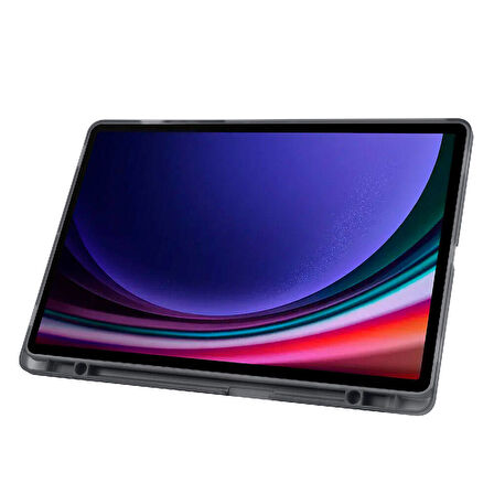 Samsung Galaxy Tab S9 FE Plus/S10 Plus Kılıf Kalem Bölmeli Trifolding Case X610 X616 X820 X826 X828 