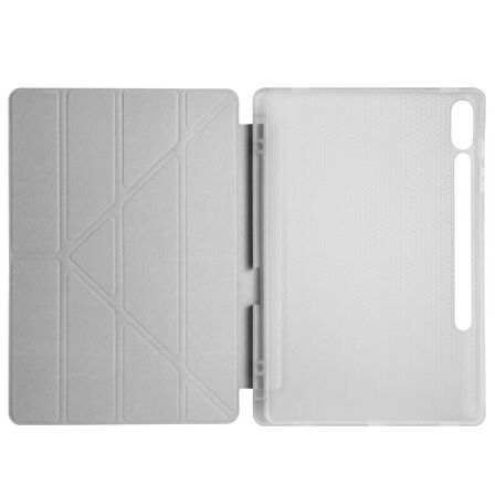 Samsung Galaxy Tab S9 FE Plus/S10 Plus Kılıf Kalem Bölmeli Trifolding Case X610 X616 X820 X826 X828 