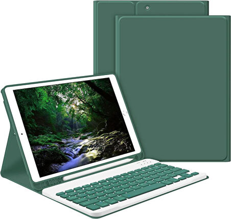 Samsung Galaxy Tab A9 Plus X210 Kılıf Kablosuz Klavyeli Kılıf Mobax X113 X115 X117