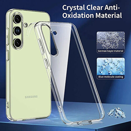 Samsung Galaxy A55 5G Kılıf Şeffaf Silikon Hibrit Case Kapak