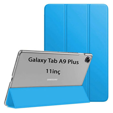 Samsung Galaxy Tab A9 Plus X210 X213 X215 X217 Kılıf PU Deri Smart Standlı Case