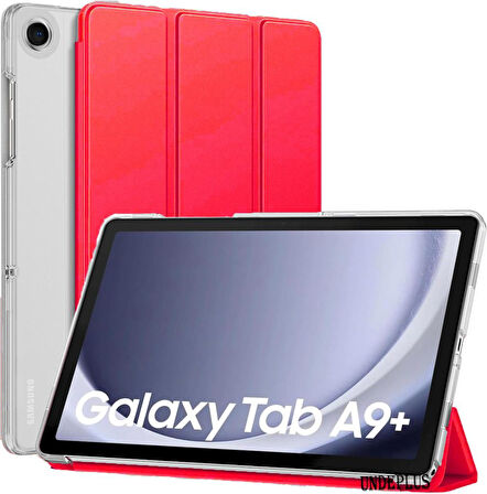 Samsung Galaxy Tab A9 Plus X210 X213 X215 X217 Kılıf PU Deri Smart Standlı Case