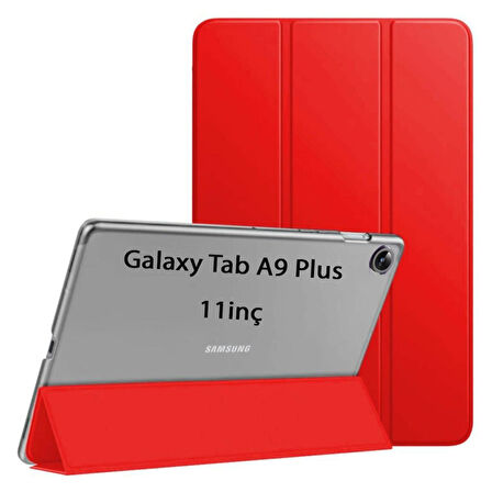 Samsung Galaxy Tab A9 Plus X210 X213 X215 X217 Kılıf PU Deri Smart Standlı Case
