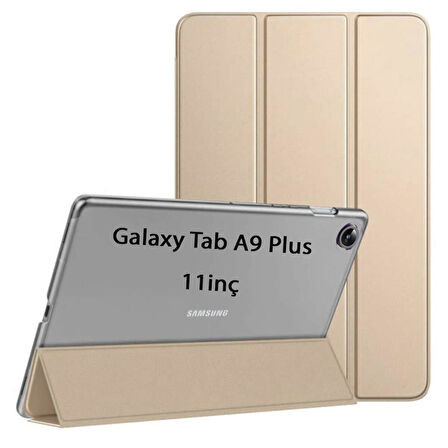 Samsung Galaxy Tab A9 Plus X210 X213 X215 X217 Kılıf PU Deri Smart Standlı Case