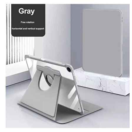 Samsung Galaxy Tab A9 Plus X210 X213 X215 X217 Kılıf Termik Kalem Bölmeli Dönebilen Standlı Kılıf SET