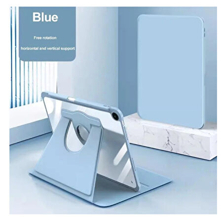 Samsung Galaxy Tab A9 Plus X210 X213 X215 X217 Kılıf Termik Kalem Bölmeli Dönebilen Standlı Kılıf SET