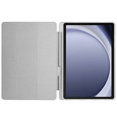 Samsung Galaxy Tab A9 Plus X210 X213 X215 X217 Kılıf Kalem Bölmeli Trifolding Case
