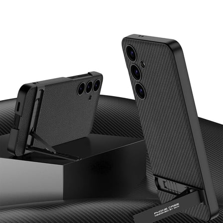 Samsung Galaxy S24 Kılıf Kamera Korumalı Leather Dikey Standlı Ays Kapak