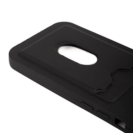 Apple iPhone 15 Pro Max Kılıf Kartlıklı Esnek Silikon Dora Kapak