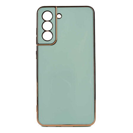 Samsung Galaxy S24 Kılıf Köşeli Altın Model Kapak