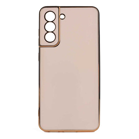 Samsung Galaxy S24 Kılıf Köşeli Altın Model Kapak