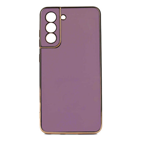 Samsung Galaxy S24 Kılıf Köşeli Altın Model Kapak