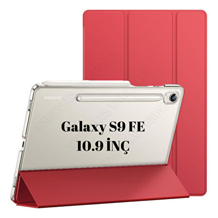 Samsung Galaxy Tab S9 FE X510 X516 X518 Kılıf PU Deri Smart Standlı Case
