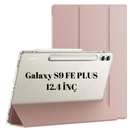 Samsung Galaxy Tab S9 FE Plus/S10 Plus/S9 Plus Kılıf PU Deri Smart Standlı Case X610-16-810-18 X820