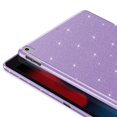 Apple iPad Air 3 / Pro 10.5 Tablet Kılıfı Işıltılı Parlak Görünüm Koton Case