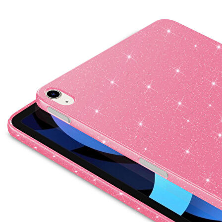 Apple iPad Air 4/5. Nesil 10.9 Tablet Kılıfı Işıltılı Parlak Görünüm Koton Case (10.Nesil Değildir)