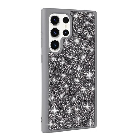 Samsung Galaxy S23 Ultra Kılıf Parlak Taşlı Tasarım Pırlanta Kapak