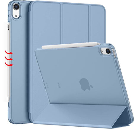 Apple iPad Air 11inç M2/M3 Air 4/5.Nesil 10.9 Kılıf PU Deri Smart Standlı Case 2025-2024 Flip