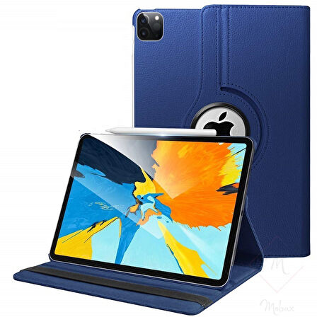 Apple iPad Pro 13inç M4 2024 Kılıf 360 Dönebilen Standlı Case A2925 A2926 A3007