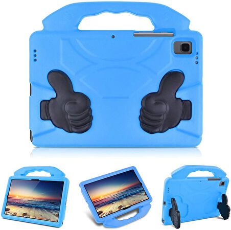 Samsung Galaxy Tab A9 Plus X210 X213 X215 X217 Kılıf Tutmalı Standlı Silikon Case