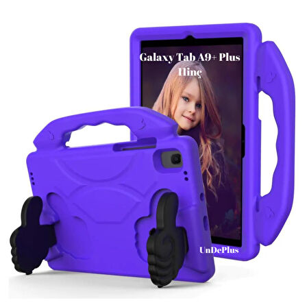 Samsung Galaxy Tab A9 Plus X210 X213 X215 X217 Kılıf Tutmalı Standlı Silikon Case