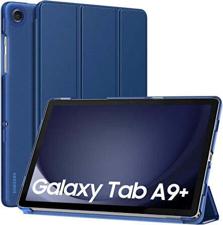 Samsung Galaxy Tab A9 Plus X210 X213 X215 X217 Kılıf New PU Deri Smart Standlı Case Uyku Modlu