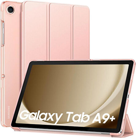 Samsung Galaxy Tab A9 Plus X210 X213 X215 X217 Kılıf New PU Deri Smart Standlı Case Uyku Modlu