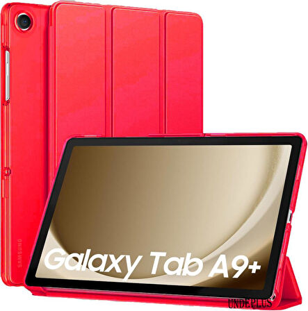 Samsung Galaxy Tab A9 Plus X210 X213 X215 X217 Kılıf New PU Deri Smart Standlı Case Uyku Modlu