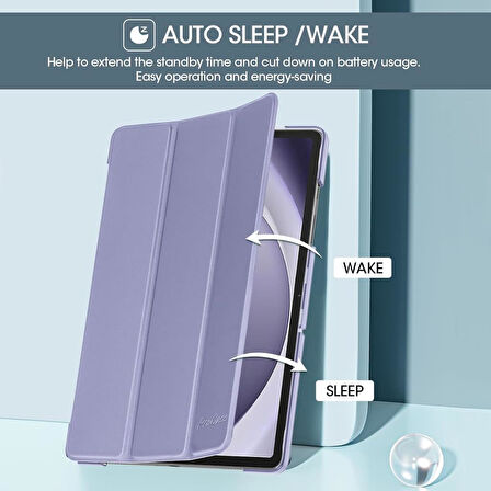 Samsung Galaxy Tab A9 Plus X210 X213 X215 X217 Kılıf New PU Deri Smart Standlı Case Uyku Modlu