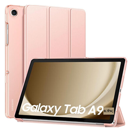 Samsung Galaxy Tab A9 8.7inç X110 X113 X115 X117 Kılıf New PU Deri Smart Standlı Case Uyku Modlu