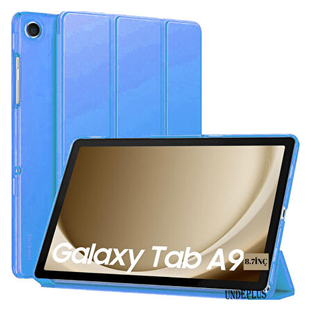 Samsung Galaxy Tab A9 8.7inç X110 X113 X115 X117 Kılıf New PU Deri Smart Standlı Case Uyku Modlu