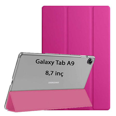 Samsung Galaxy Tab A9 8.7inç X110 X113 X115 X117 Kılıf New PU Deri Smart Standlı Case Uyku Modlu