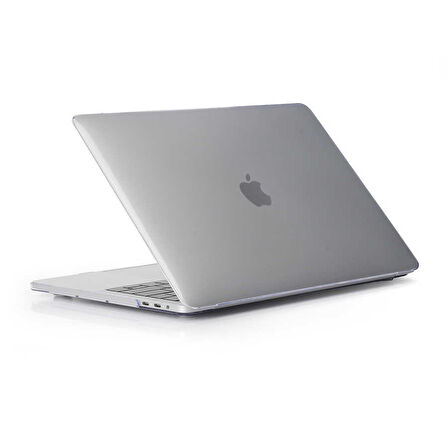 Apple Macbook Air 13.6inç M3 A3113 Kılıf Kristal Ön Arka Şeffaf Kapak
