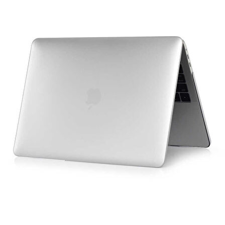 Apple Macbook Air 13.6inç M3 A3113 Kılıf Kristal Ön Arka Şeffaf Kapak