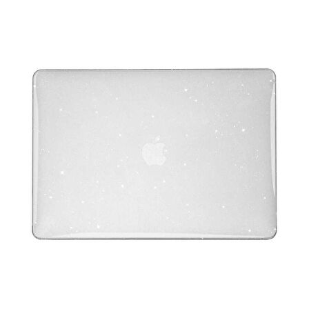 Apple Macbook Air 13.6inç M3 A3113 Kılıf Simli Ön Arka Kapak