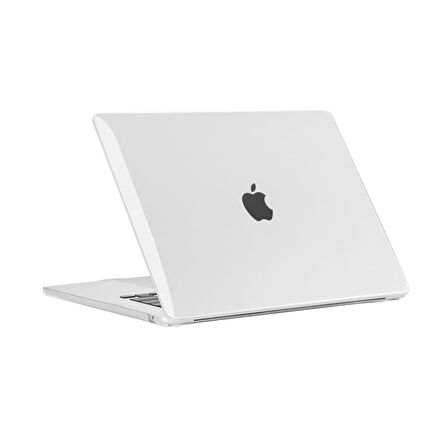 Apple Macbook Air 15inç M3 A3114 Kılıf Kristal Ön Arka Şeffaf Kapak