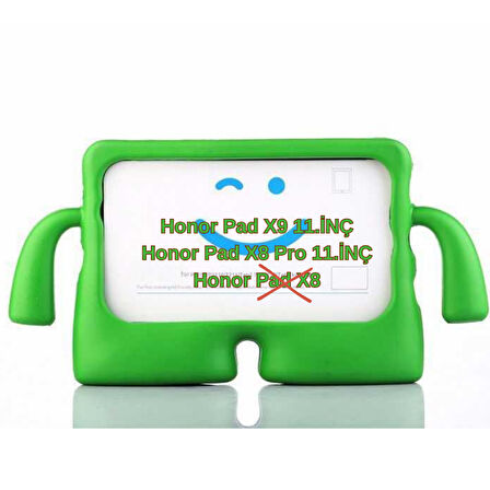 MobaxAksesuar Huawei Honor Pad X9A / X9 / X8 Pro 11.5 inç Kılıf Çocuklara Özel Silikon Case (Düz X8 Değildir)