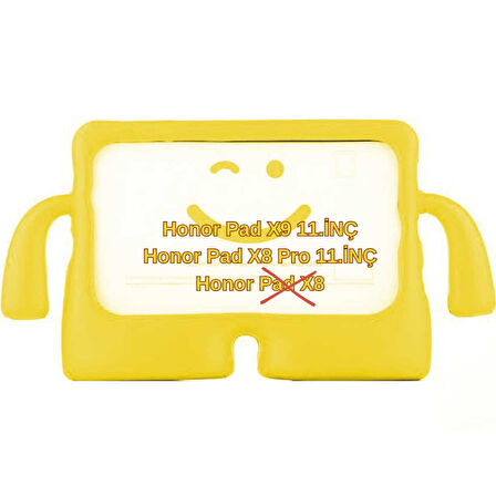 MobaxAksesuar Huawei Honor Pad X9A / X9 / X8 Pro 11.5 inç Kılıf Çocuklara Özel Silikon Case (Düz X8 Değildir)