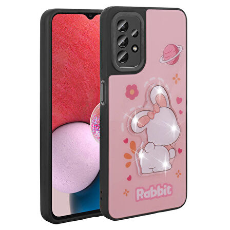 Samsung Galaxy A23 Kılıf Parlak Kabartmalı İkonik Figürlü Amas Silikon Kapak